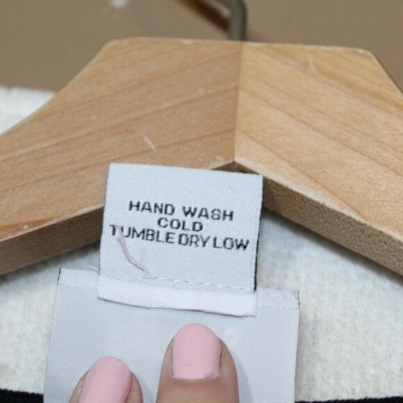 Vintage 90s slinky stretch knit womens cardigan size M white button up - Picture 5 of 8